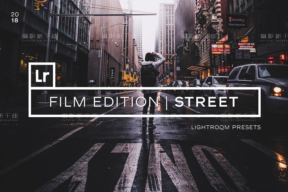 【P122】城市街头电影哑光黑金效果Lightroom预设100款