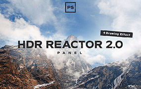 【S262】照片转HDR油画艺术效果HDR Reactor Panel 4合1汉化版