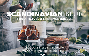 【P478】斯堪蒂纳维亚北欧忧郁蓝色调Lightroom美食预设BlackWhiteVivid Scandinavian Blue Lightroom Presets