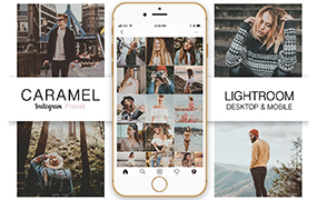 【P715】INS风格焦糖咖啡色调Lightroom人像预设+移动LR预设 DesignAesthetic Caramel Instagram Lightroom Presets