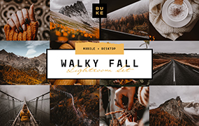 【P121】秋季旅拍风光摄影LR预设BukeShop Walky Fall