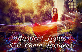 【S343】极品PS扩展面板炫光混合中文版Enigmatic Light – 150 Photo Overlays