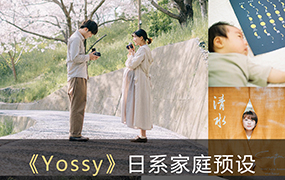 【P1230】日本儿童家庭摄影师yossy小清新胶片预设 通透感人像PS滤镜