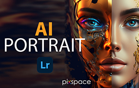 【P1234】PixSpace-AI人工智能完美人像预设AI portrait – Intelligent lightroom presets