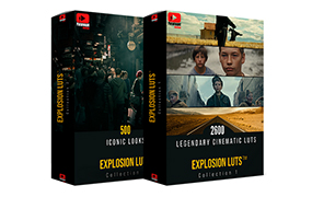 【P1063】3300个电影级专业色彩校正颜色分级LUTs预设包 Paramount Motion – EXPLOSION™ Cinematic LUTs Collection 1&2