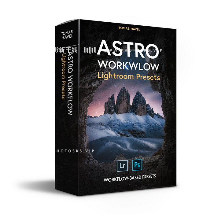 【P1255】ASTRO 工作流程PS/LR预设 对于星星和夜空摄影