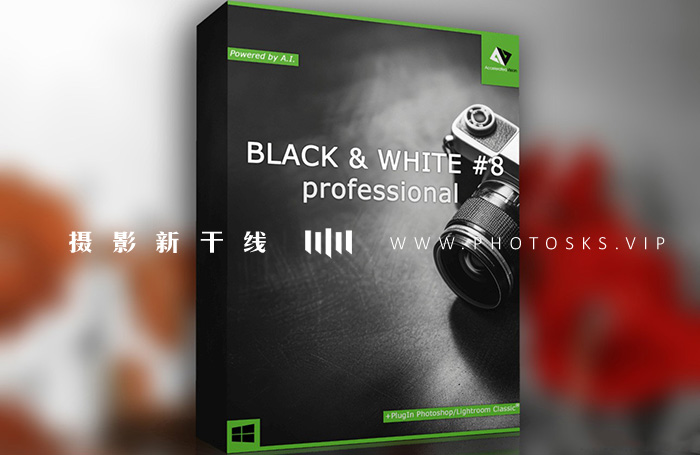 【S55】RAW专业黑白滤镜 PS滤镜 Franzis BLACK WHITE projects 8 professional 8.25汉化版