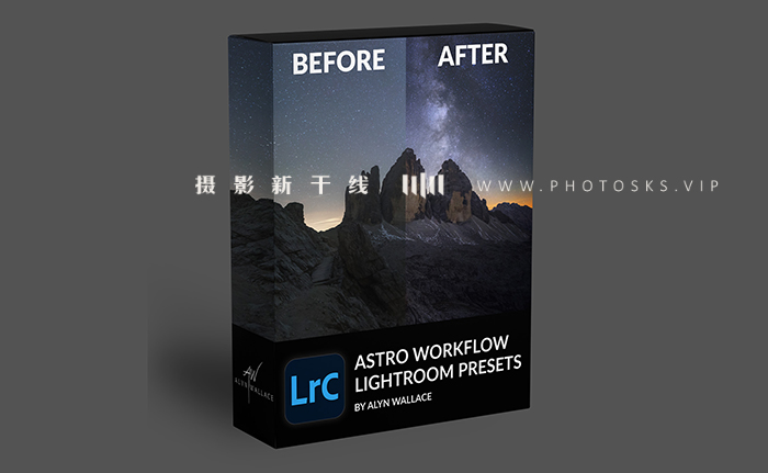 【P1287】天文摄影预设、LR调整画笔预设+教程Alyn Wallace – Astro Workflow