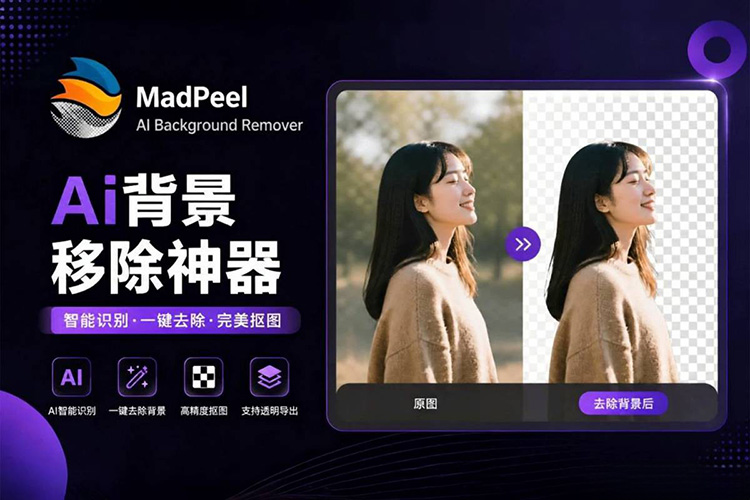 【S389】AI一键自动批量抠图 MadPeel AI v1.0.1 中文汉化+批量处理